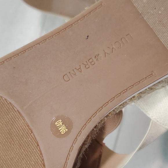 Lucky Brand Womens Rifka Canvas Espadrille Loafer Slip on shoes sz 9M - Picture 11 of 13